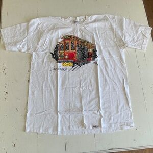 Vintage Crazy Shirts Kliban Cat San Francisco Cable Car tee shirt Large